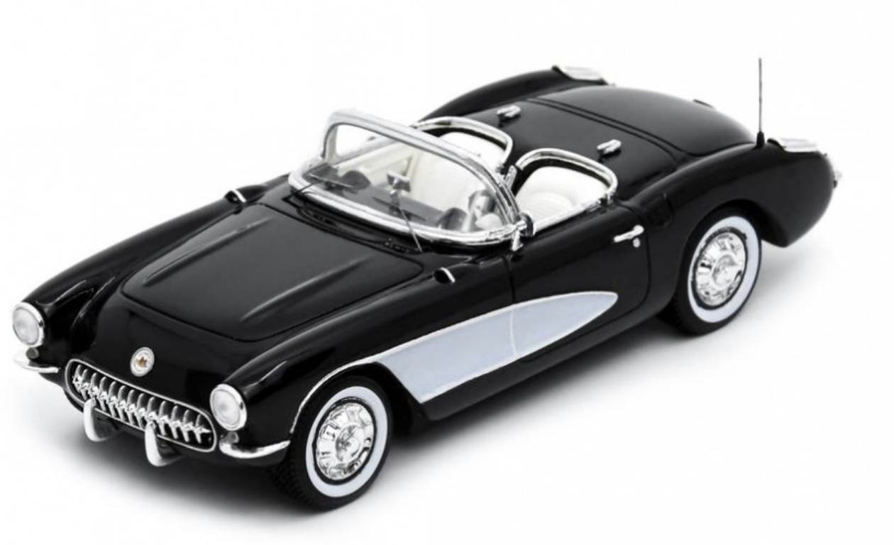 CORVETTE C1 V8 1956 Noir 1/43 SCHUCO