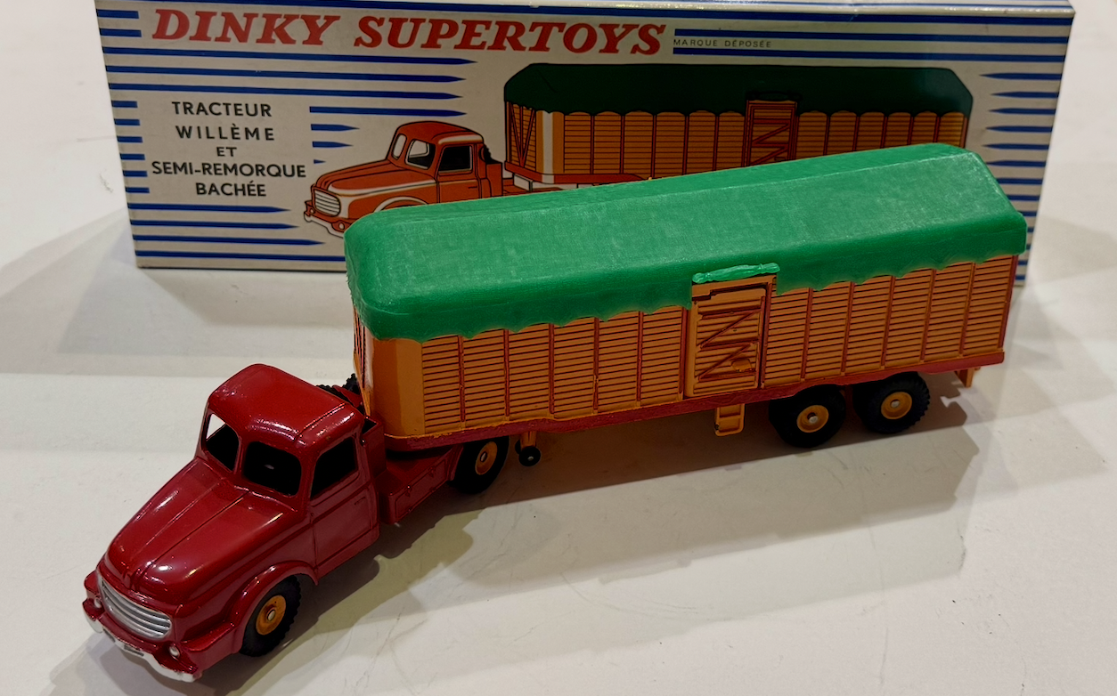 TRACTEUR WILLEME ET SEMI REMORQUE BACHÉE DINKY TOYS 1/43