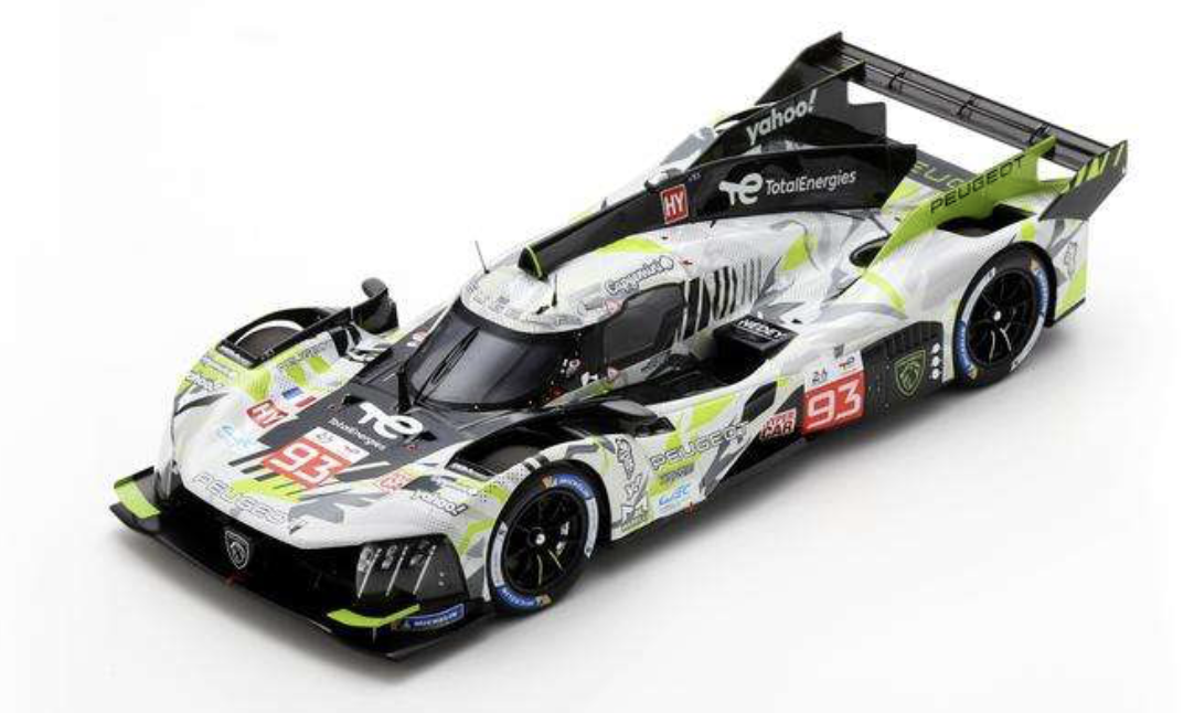 PEUGEOT 9X8 NO.93 PEUGEOT TOTALENERGIES LE MANS 24H 2024 J-E. VERGNE - M. JENSEN - N. MÜLLER SPARK 1/18