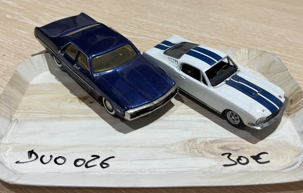 DUO AMERICAN WHITE METAL 1/43