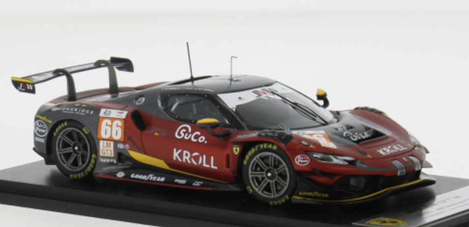 FERRARI 296 GT3 N°66 JMW Motorsport 24H Le Mans 2024 G. Petrobelli - L. ten Voorde - S. Yoluc 1/43 LOOKSMART