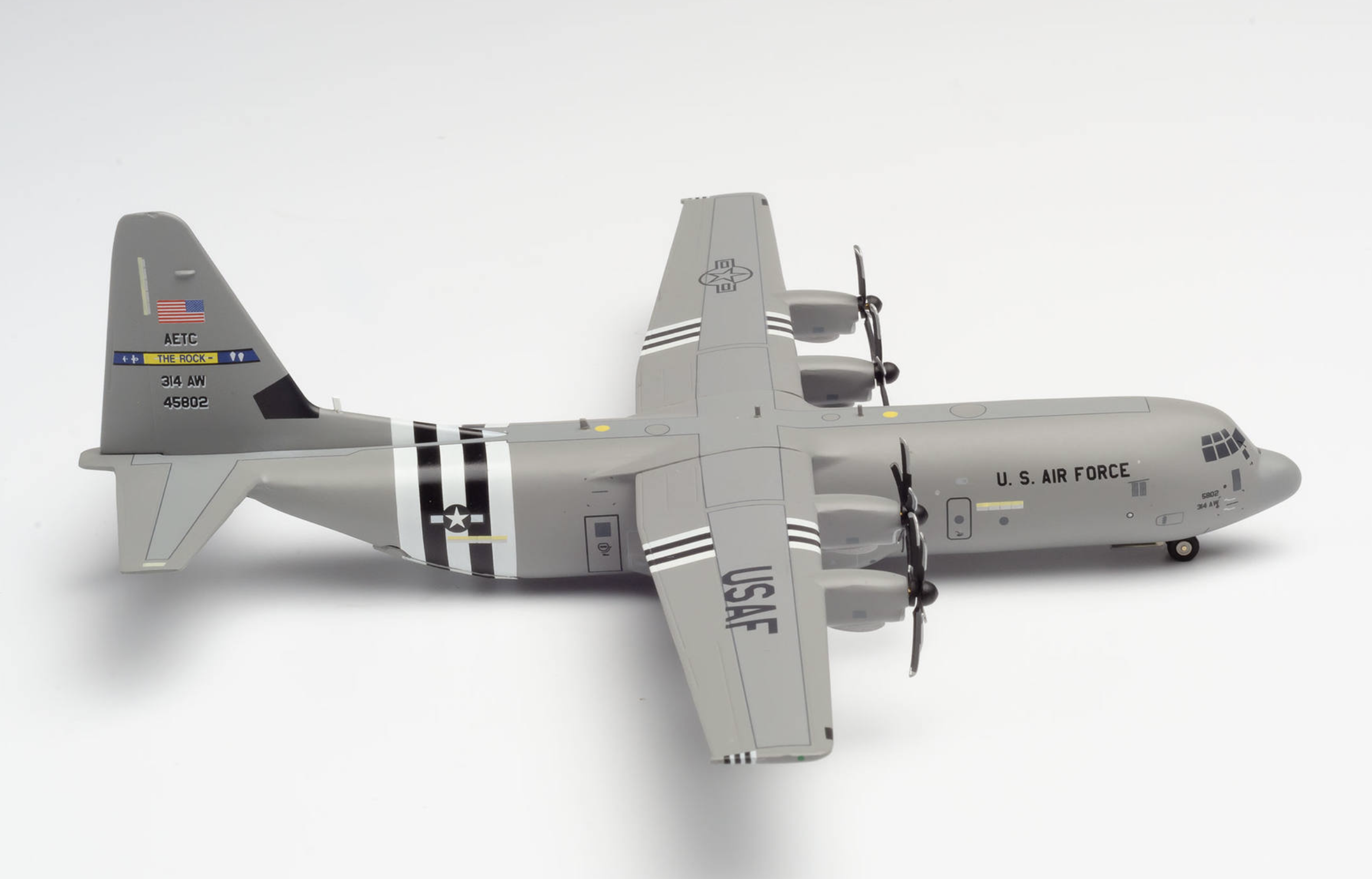 U.S. Air Force C-130J-30 Super Hercules - 62nd Airlift Squadron, Little Rock - D-Day Heritage Flight HERPA 1/200