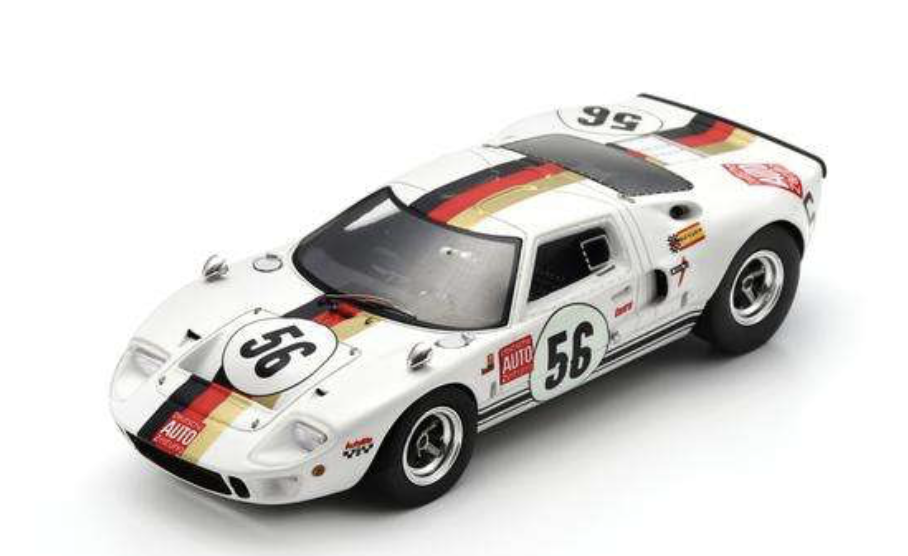 FORD GT40 NO.56 6TH 1000KM NÜRBURGRING 1969 R. JÖST - H. KELLENERS SPARK 1/43
