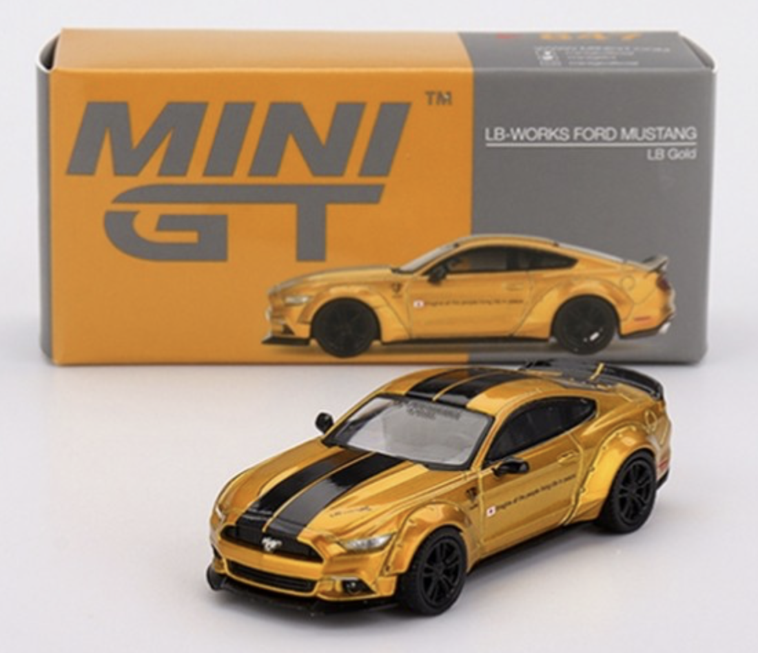 FORD MUSTANG LB-WORKS LB GOLD 2017 1/64 MINI GT