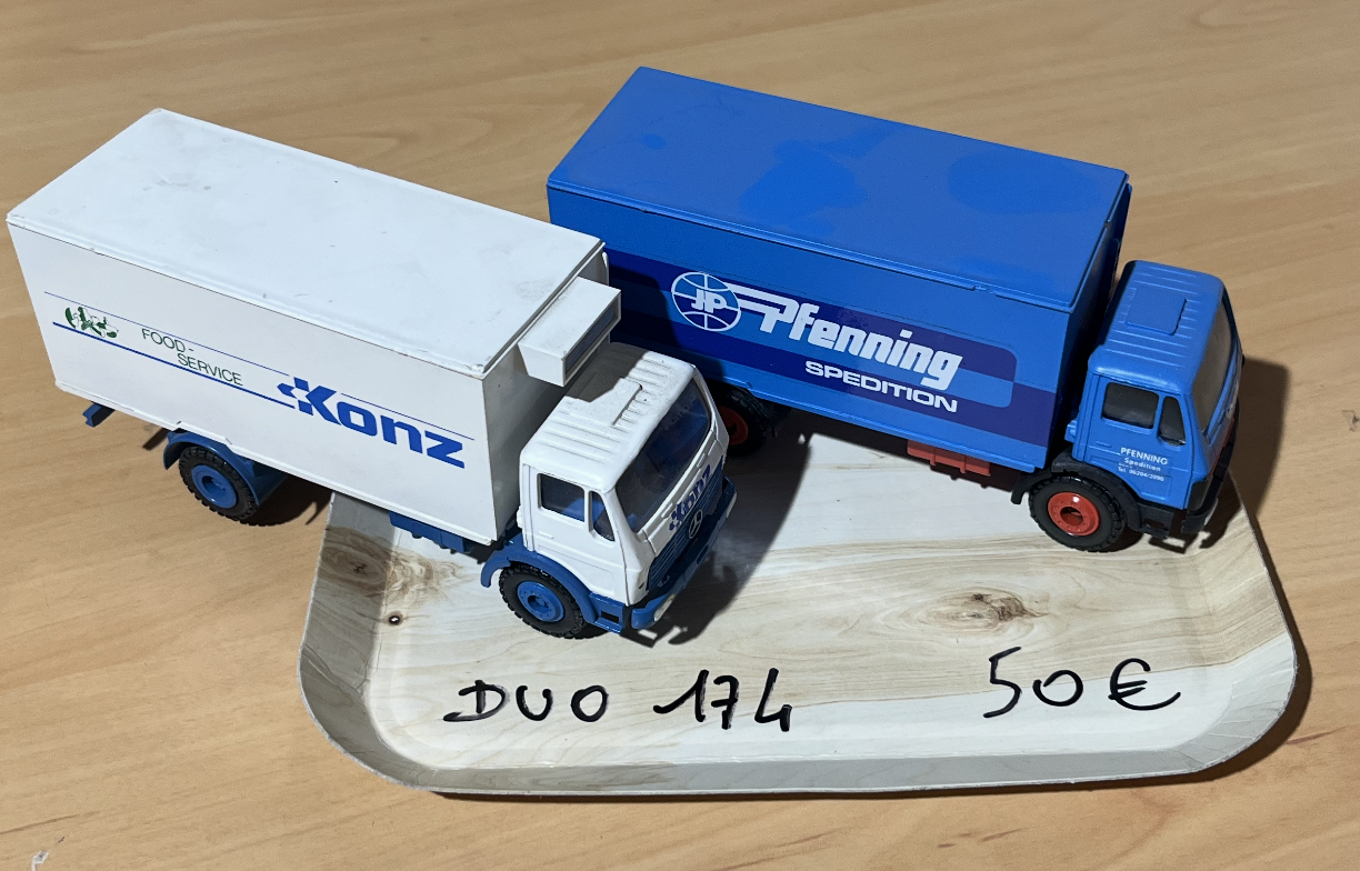 DUO CAMION MERCEDES BENZ CONRAD 1/43