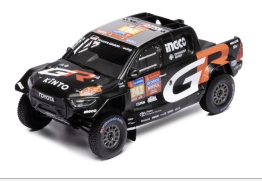 TOYOTA GR DKR HILUX EVO T1U (2024) (GR) #243 G.D.BOTTERILL - B.CUMMINGS RALLY DAKAR 2024 IXO 1/43