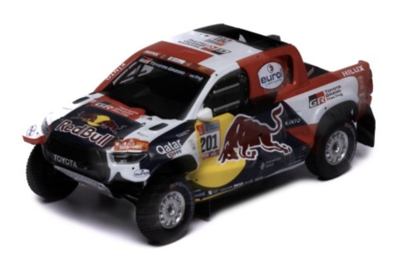 TOYOTA GR DKR HILUX T1+ #201 N. AL-ATTIYAH - M. BAUMEL WINNER RALLY DAKAR 2022 IXO 1/43