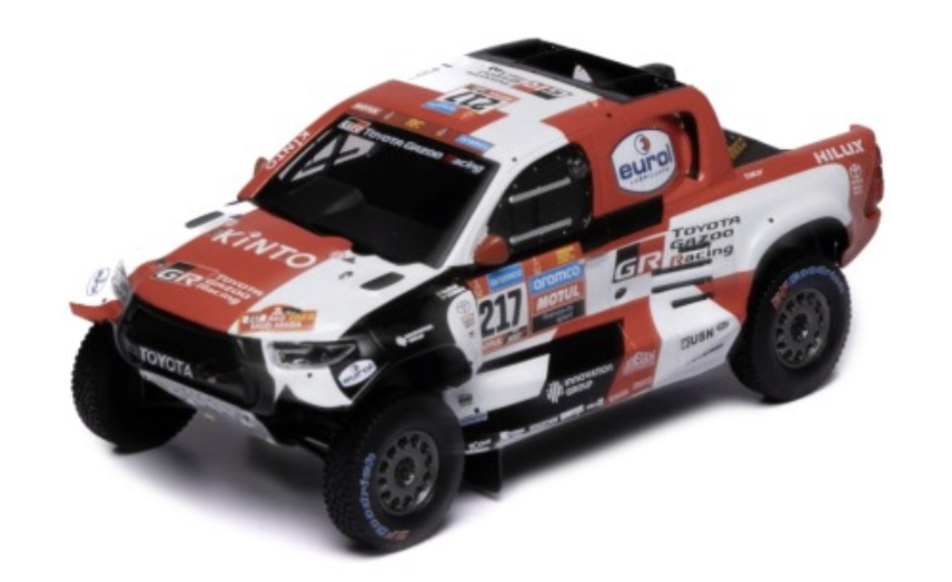 TOYOTA GR DKR HILUX T1+ (GR) #217 H.LATEGAN - B.CUMMINGS RALLY DAKAR 2023 IXO 1/43