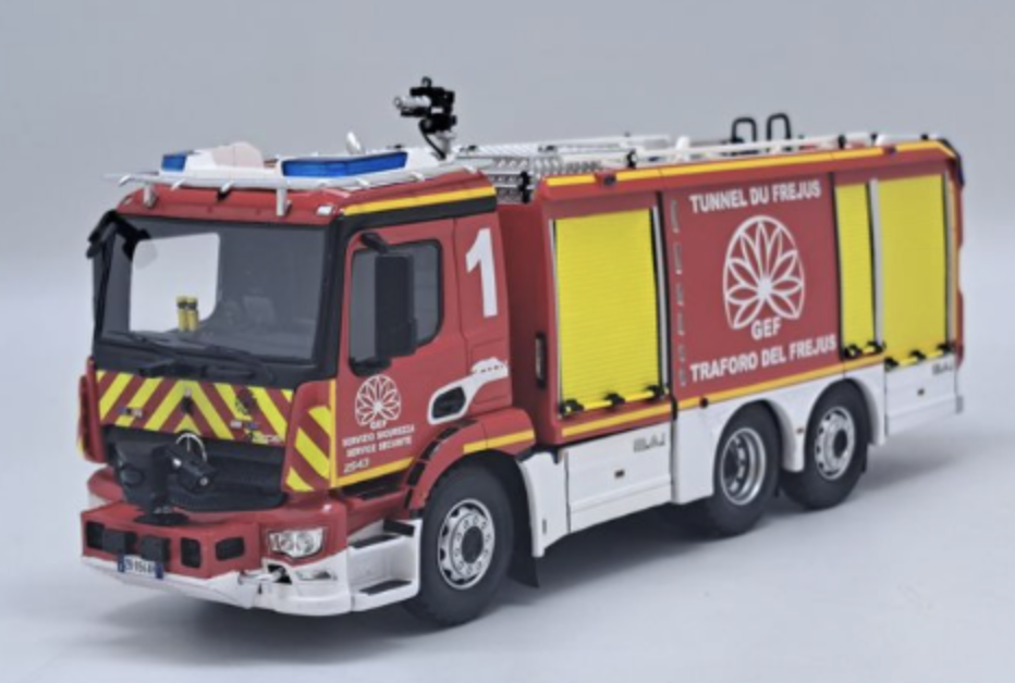 MERCEDES BENZ ANTOS BAI "TUNNEL DE FREJUS FRANCE/ITALIE" 1/43 ALERTE