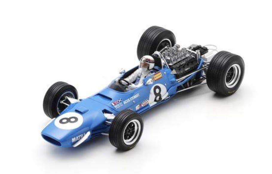 MATRA MS10 NO.8 WINNER DUTCH GP 1968 JACKIE STEWART 1/18 SPARK