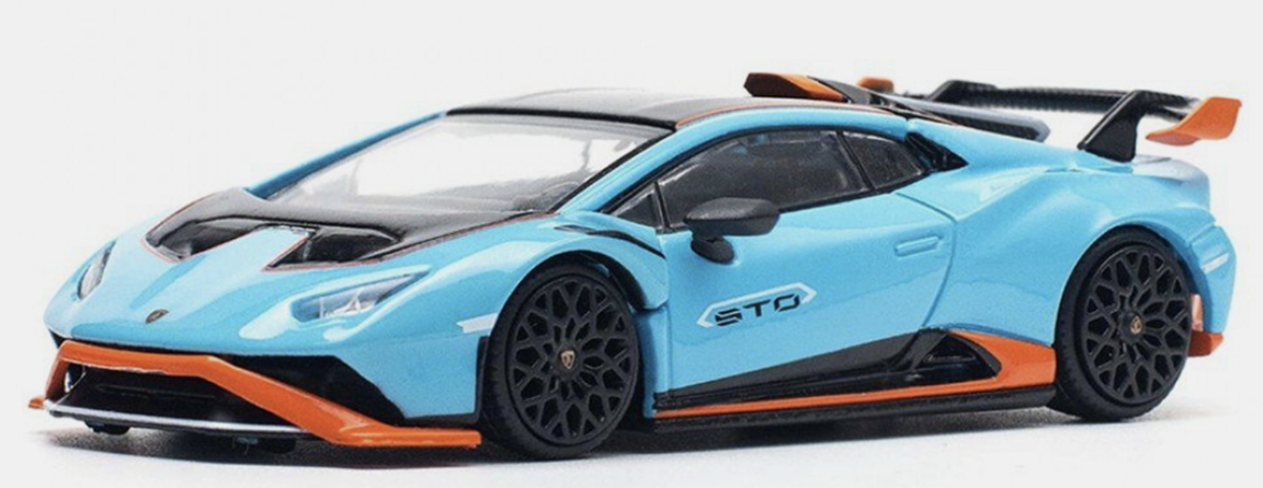 LAMBORGHINI HURACAN STO BLUE POPRACE 1/64
