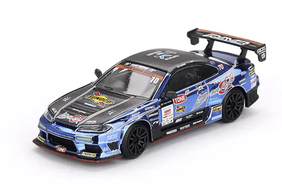 NISSAN SILVIA (S15) D-MAX #70 D-MAX RACING 2023 D1 GRAND PRIX LIMITED EDITION 1/64 MINI GT