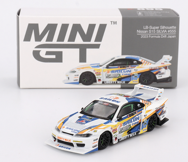 Nissan LB-Super Silhouette S15 SILVIA #555 2023 Formula Drift Japan MINI GT 1/64