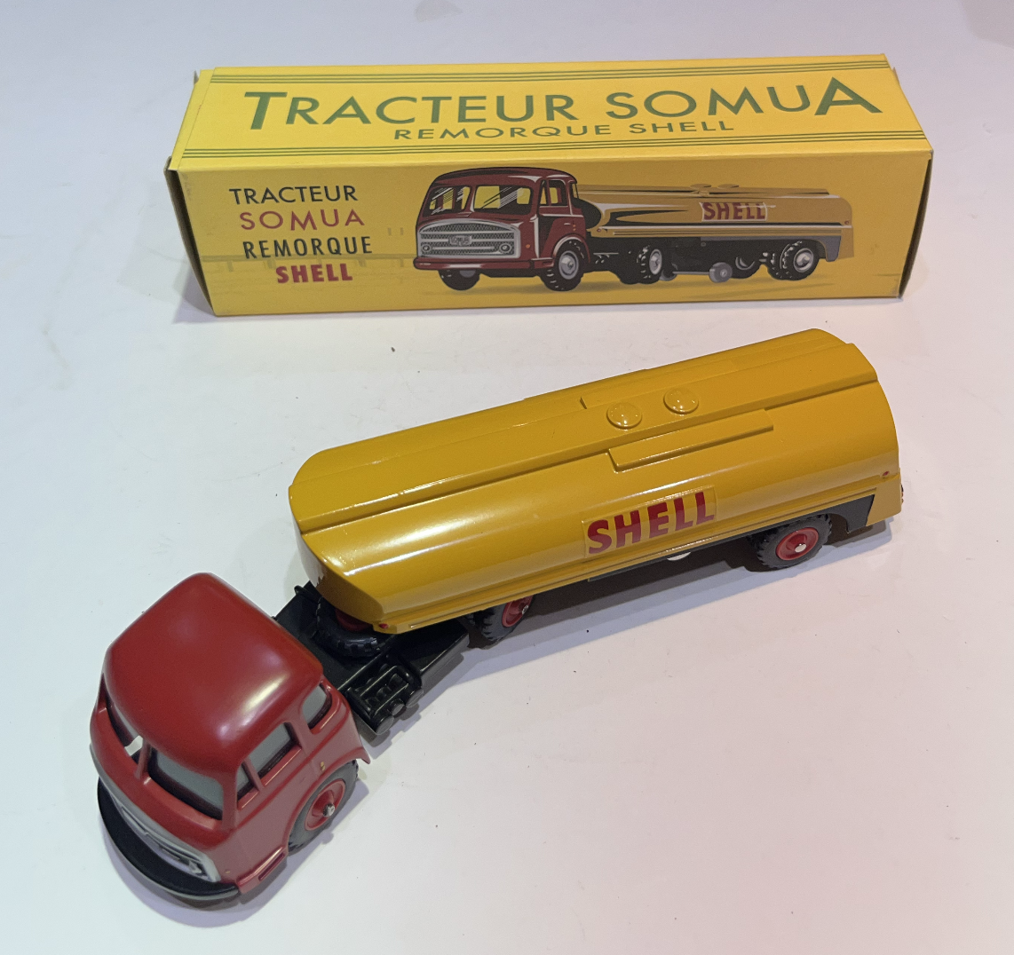 TRACTEUR SOMUA REMORQUE SHELL CIJ 1/43