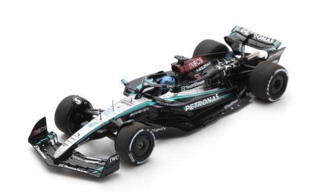 MERCEDES-AMG PETRONAS FORMULA ONE TEAM NO.63 F1 W15 E PERFORMANCE WINNER LAS VEGAS GP 2024 GEORGE RUSSELL SPARK 1/43
