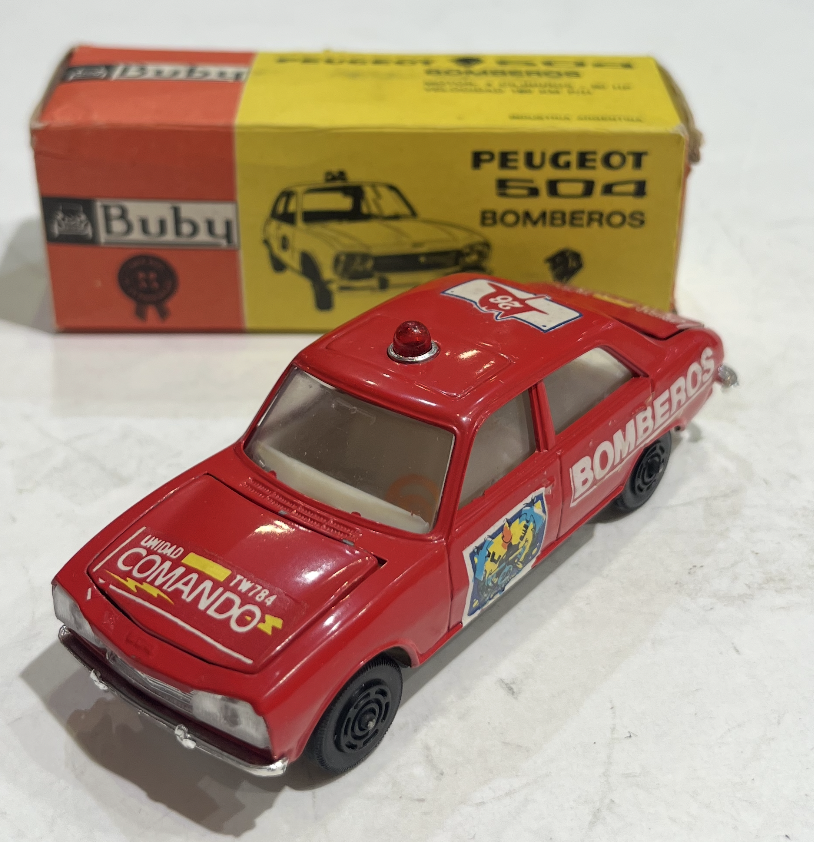 PEUGEOT 504 BOMBEROS (POMPIERS) BUBY 1/43