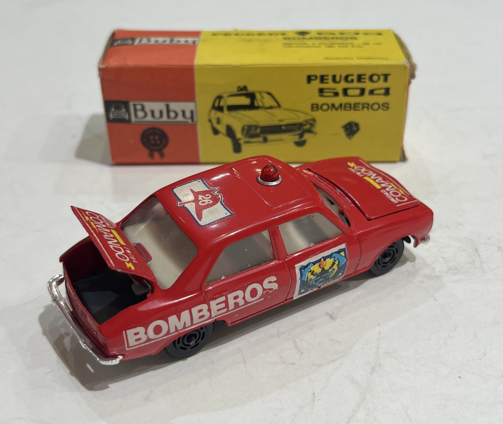 PEUGEOT 504 BOMBEROS (POMPIERS) BUBY 1/43