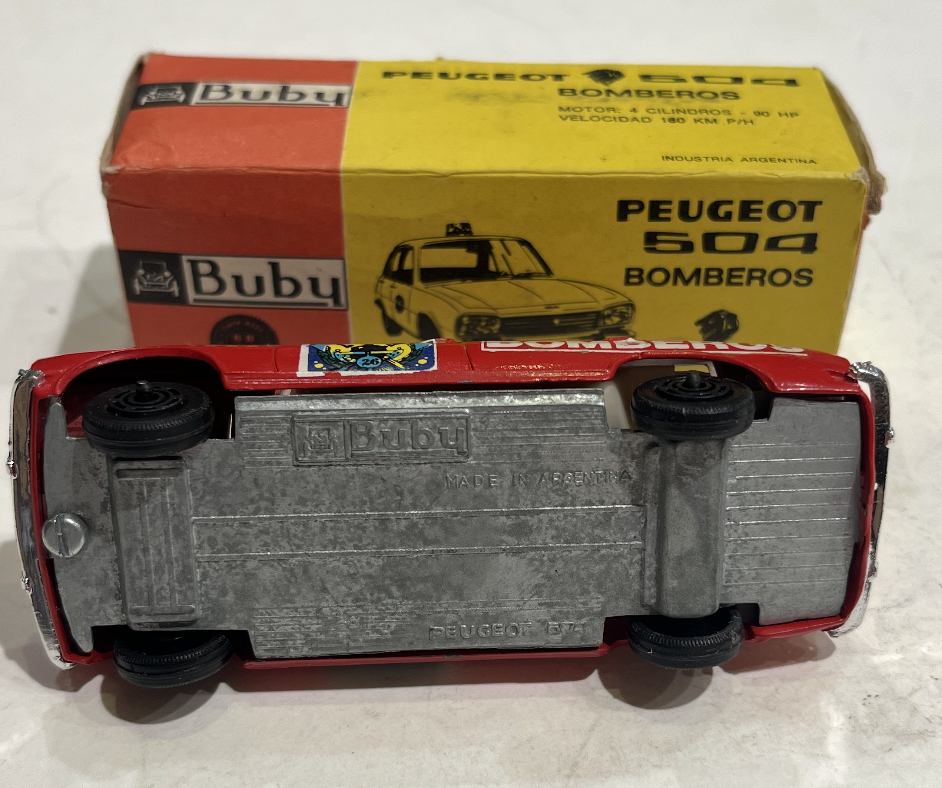 PEUGEOT 504 BOMBEROS (POMPIERS) BUBY 1/43