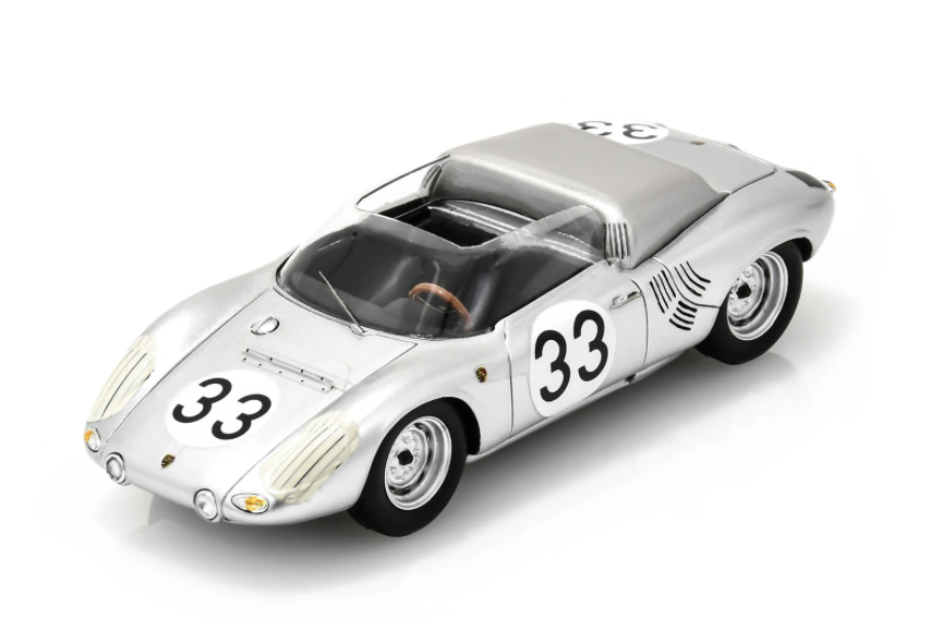 PORSCHE 718 RS61 SPYDER NO.33 5TH LE MANS 24H 1961 M. GREGORY - B. HOLBERT SPARK 1/43