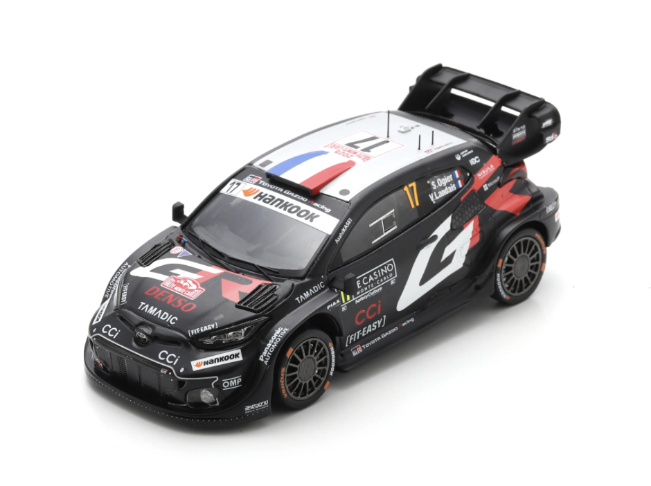 TOYOTA GR YARIS RALLY1 NO.17 TOYOTA GAZOO RACING WRT WINNER RALLY MONTE CARLO 2025 S. OGIER - V. LANDAIS S. OGIER'S 10TH RALLY MONTE CARLO VICTORIES SPARK 1/43