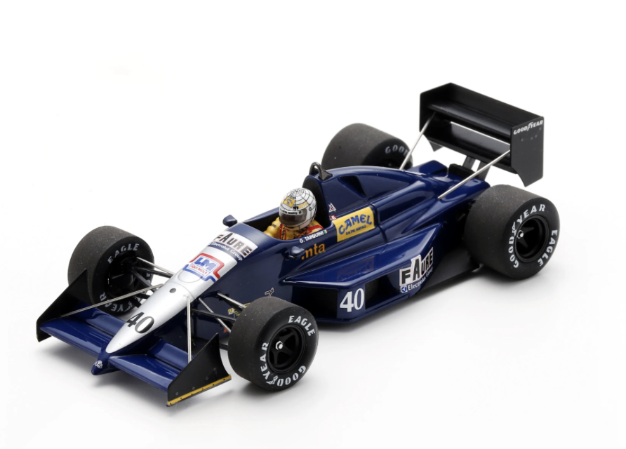 AGS JH24 NO.40 PRACTICE BRITISH GP 1989 GABRIELE TARQUINI SPARK 1/43