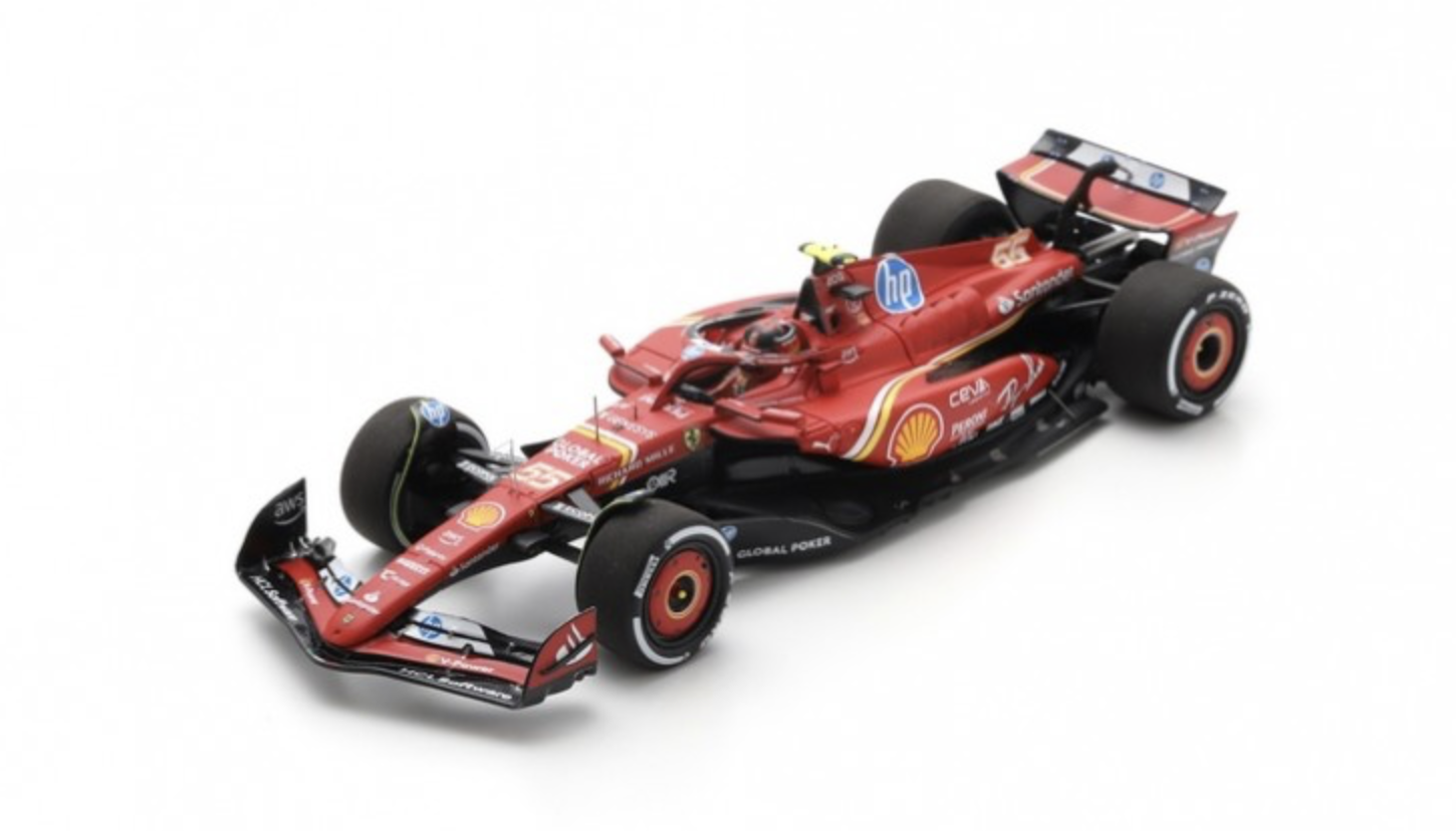 FERRARI SF-24 N°55 2ème GP Austin 2024 Carlos Sainz LOOKSMART 1/43