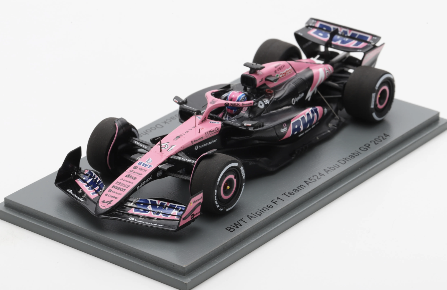BWT ALPINE F1 TEAM A524 NO.61 ABU DHABI GP 2024 JACK DOOHAN SPARK 1/43