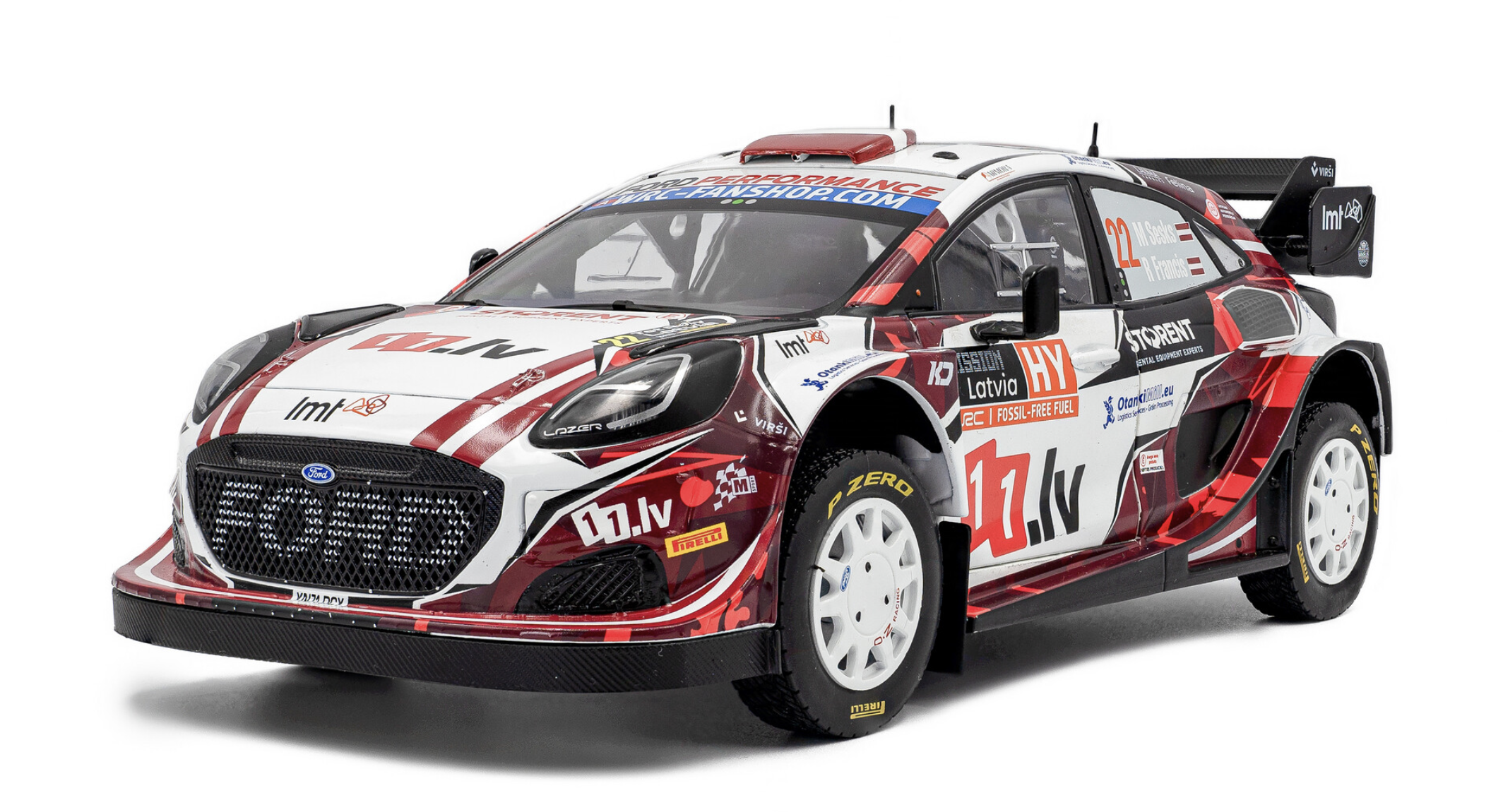 FORD PUMA RALLY1 HYBRID – TET RALLY LATVIA – 2024 – #22 M.SESKS / R.FRANCIS SOLIDO 1/18