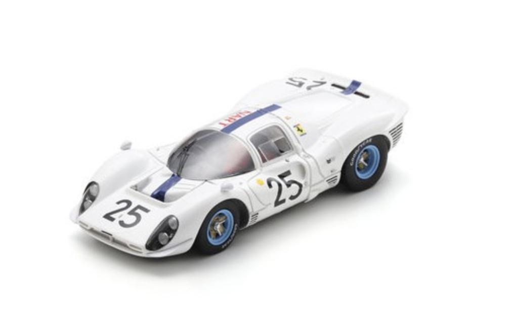 FERRARI 412P N°25 24H Le Mans 1967 Pedro Rodriguez - Giancarlo Baghetti 1/43 LOOKSMART