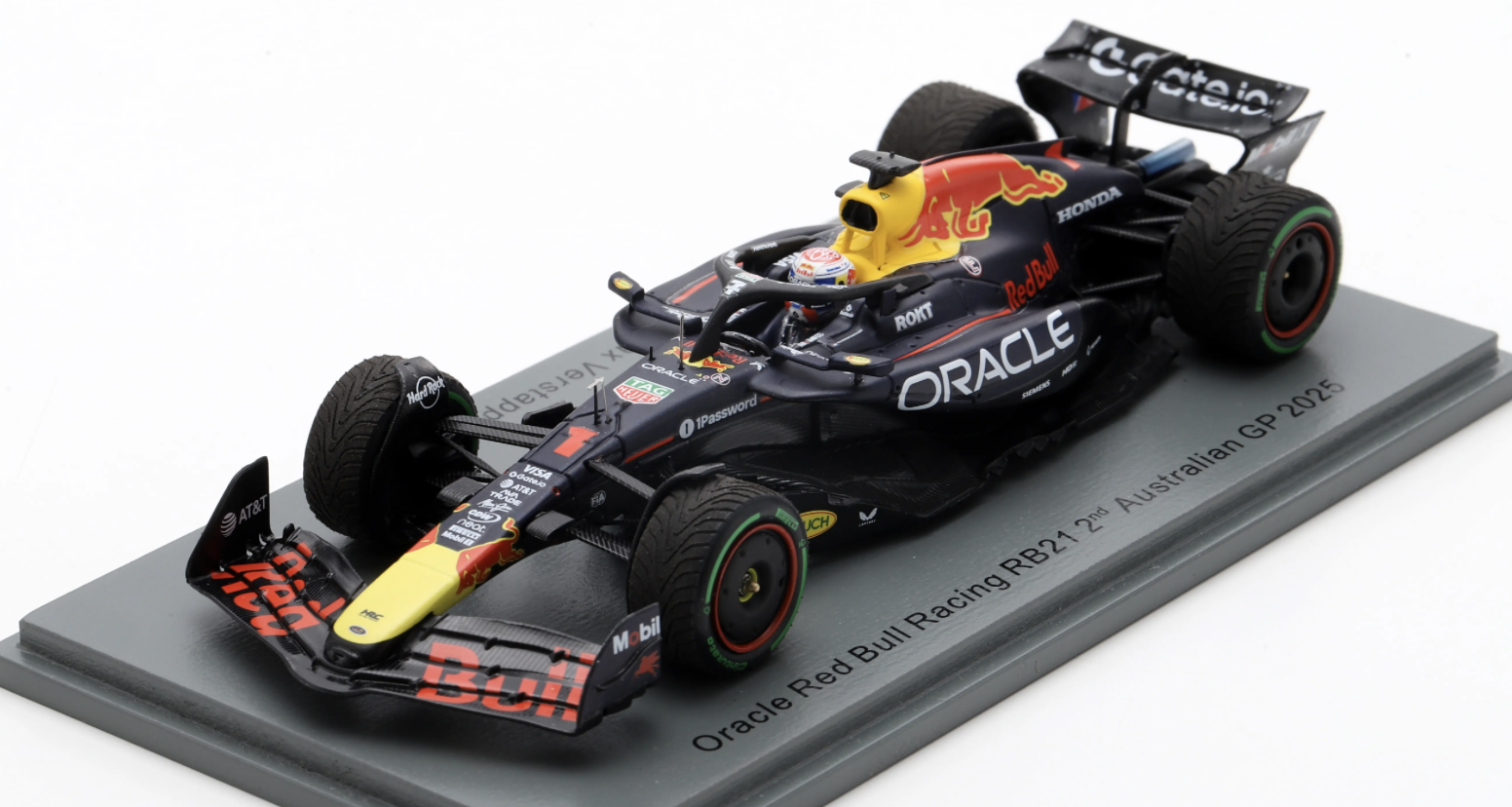 RED BULL RACING RB21 NO.1 ORACLE RED BULL RACING 2ND AUSTRALIAN GP 2025 MAX VERSTAPPEN SPARK 1/43