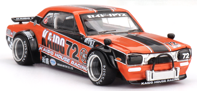 Nissan Skyline 2000GT-R (KPGC10) Kaido Racing V1 1/64 MINI GT