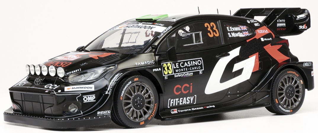 TOYOTA YARIS RALLY1  #33 2025 IXO 1/18