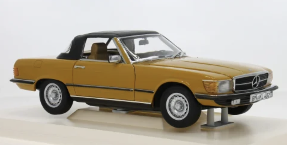 MERCEDES BENZ 450 SL ORANGE  NOREV 1/18