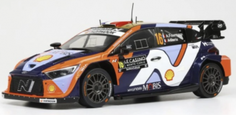 Hyundai i20 N Rally1 WRC No 16 Fourmaux Monte Carlo 2025 IXO 1/18