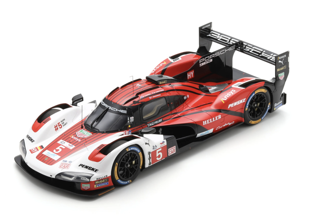PORSCHE 963 NO.5 PORSCHE PENSKE MOTORSPORT 6TH LE MANS 24H 2024 M. CAMPBELL - M. CHRISTENSEN - F. MAKOWIECKI 1/18 SPARK