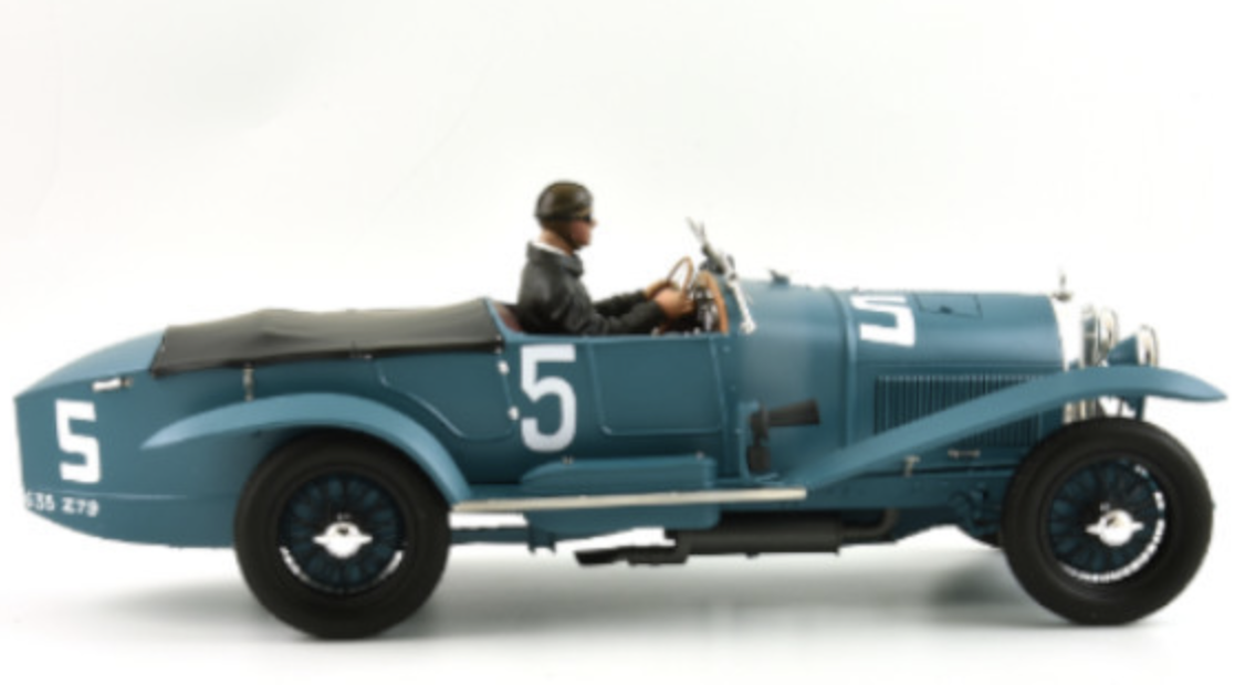 LORRAINE-DIETRICH B3-6 5 COURCELLES/MONGIN 24H DU MANS 1926 2EME AVEC FIGURINE 1/18 LE MANS MINIATURES