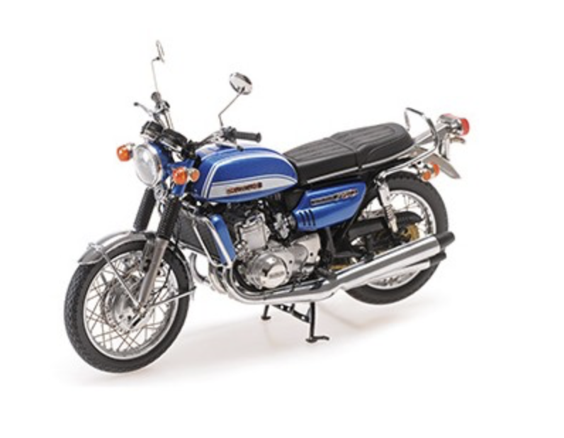 Suzuki GT 750 J 1973 Blue Metallic Minichamps 1/12