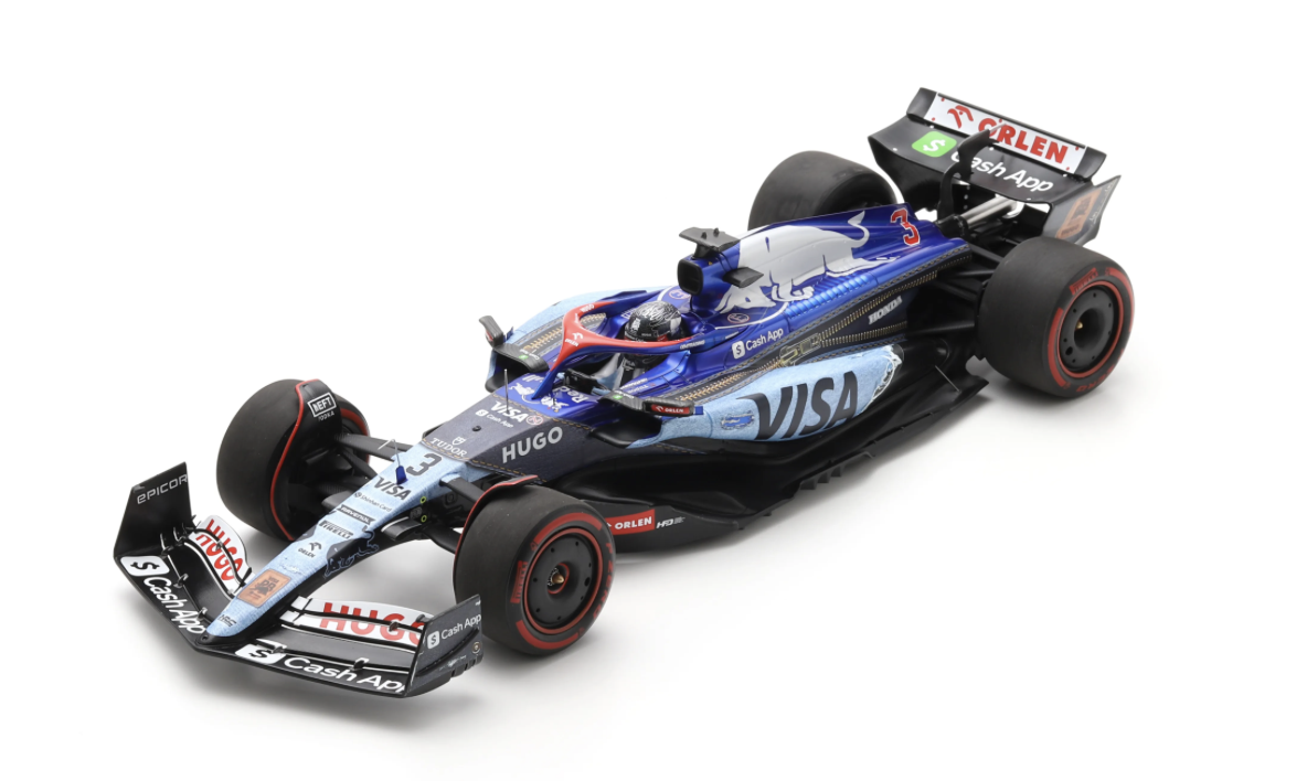 VISA CASH APP RB FORMULA ONE TEAM VCARB 01 NO.3 SINGAPORE GP 2024 DANIEL RICCIARDO "LAST RACE" 1/18 SPARK