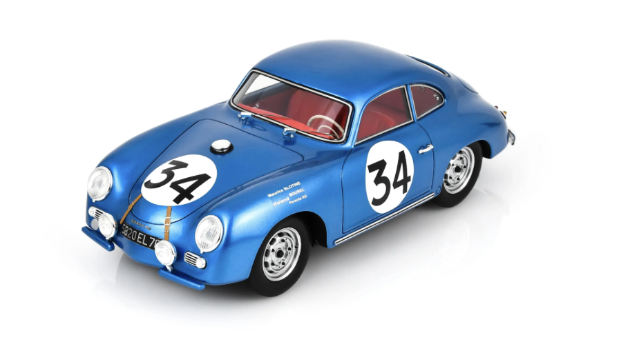 PORSCHE 356 A NO.34 13TH LE MANS 24H 1956 R. BOUREL - M. STOLINE 1/18 SPARK