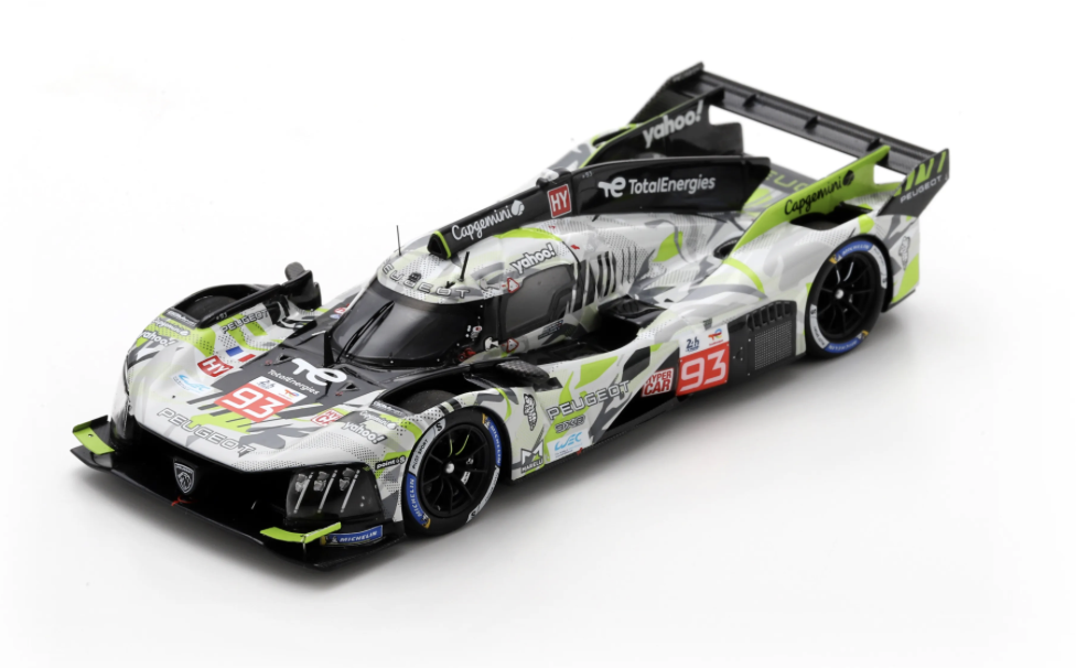 PEUGEOT 9X8 NO.93 PEUGEOT TOTALENERGIES LE MANS 24H 2025 P. DI RESTA - M. JENSEN - J. VERGNE 1/43 SPARK