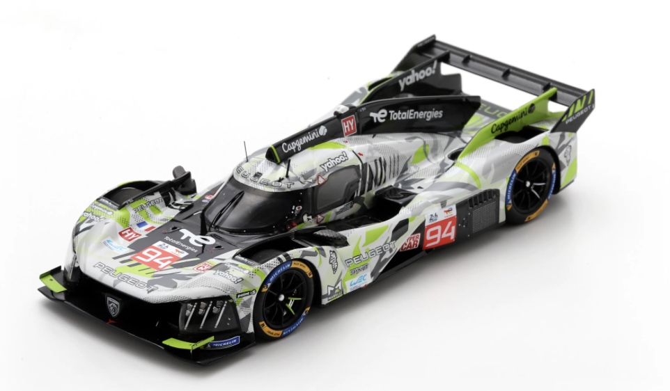 PEUGEOT 9X8 NO.94 PEUGEOT TOTALENERGIES LE MANS 24H 2025 L. DUVAL - M. JAKOBSEN - S. VANDOORNE 1/43 SPARK