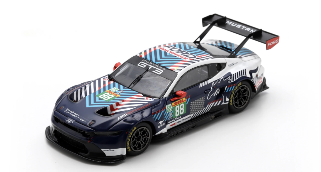 FORD MUSTANG LMGT3 NO.88 PROTON COMPETITION LE MANS 24H 2025 S. GATTUSO - G. LEVORATO - D. OLSEN 1/43 SPARK