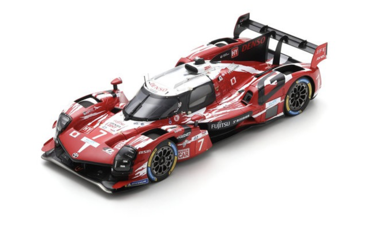 TOYOTA GR010 - HYBRID NO.7 TOYOTA GAZOO RACING 5TH LE MANS 24H 2025 M. CONWAY - K. KOBAYASHI - N. DE VRIES 1/18 SPARK