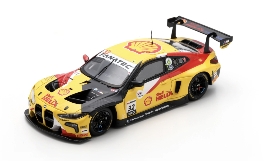 BMW M4 GT3 NO.32 TEAM WRT POLE POSITION BATHURST 12H 2024 C. WEERTS - D. VANTHOOR - S. VAN DER LINDE LIMITED 300 1/43 SPARK