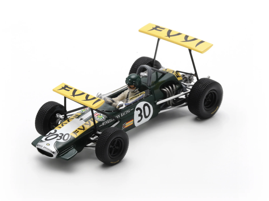 BRABHAM BT23C NO.30 2ND ARGENTINIAN TEMPORADA F2 1968 JOCHEN RINDT 1/43 SPARK