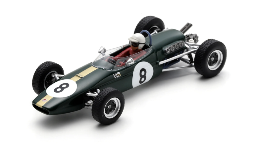 BRABHAM BT18 HONDA NO.8 WINNER F2 PAU GP 1966 JACK BRABHAM 1/43 SPARK