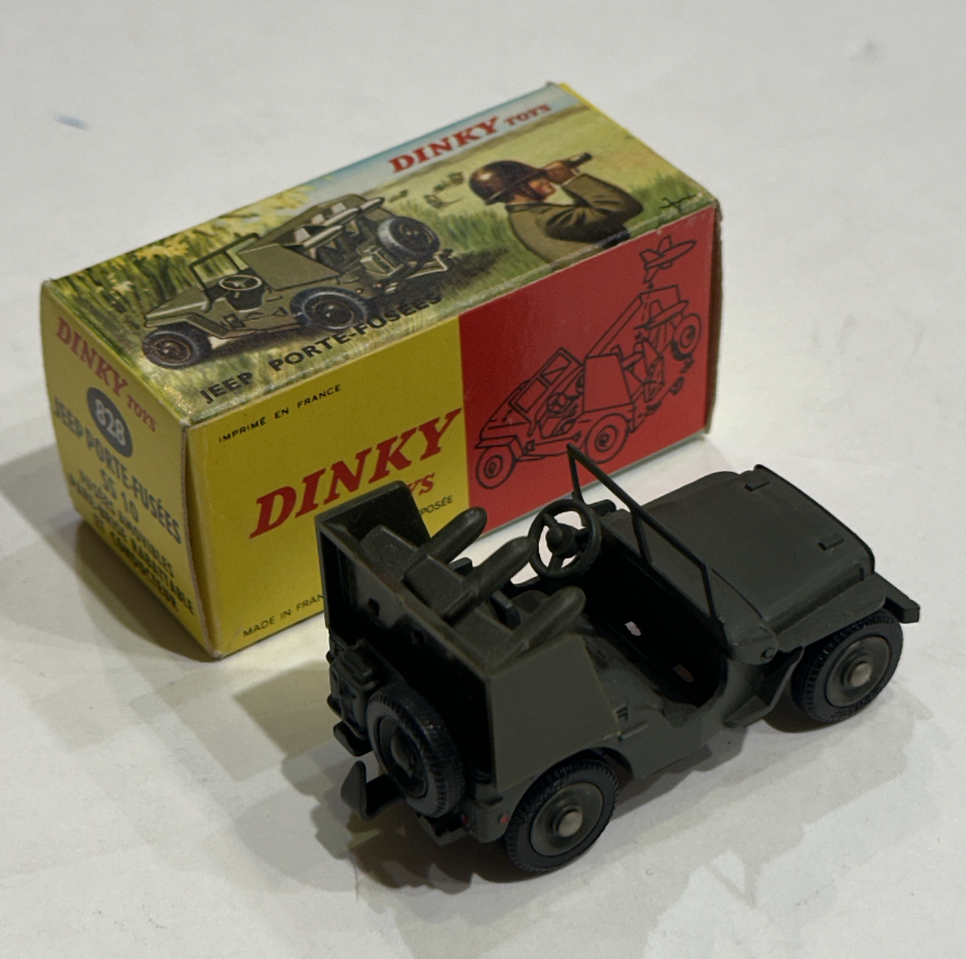 Dinky Toys – Jeep Porte-fusées, Miniature D'occasion, Collection Véhicule Militaire