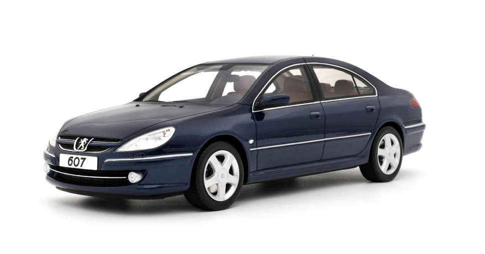 Peugeot 607 3.0 V6 Phase 2 Blue Montebello 2008 OTTO 1/18