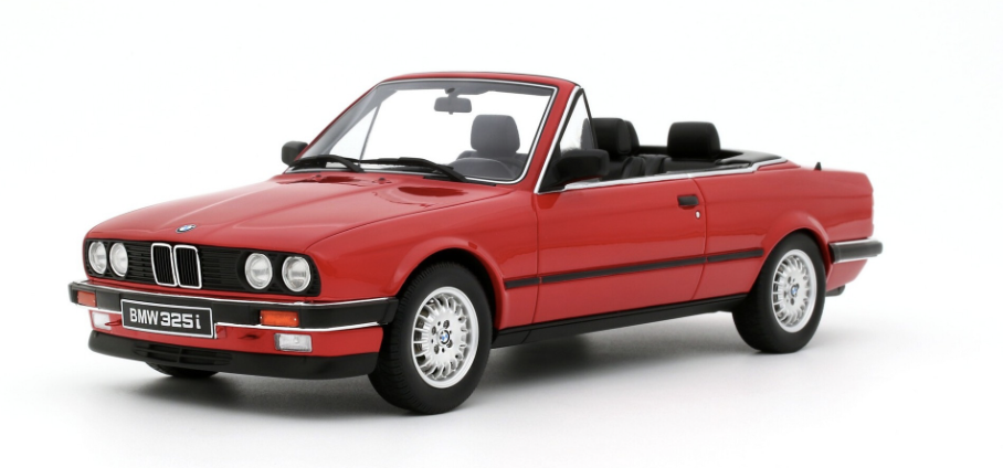 BMW 325i Convertible Bright Red 308 1986 OTTO 1/18