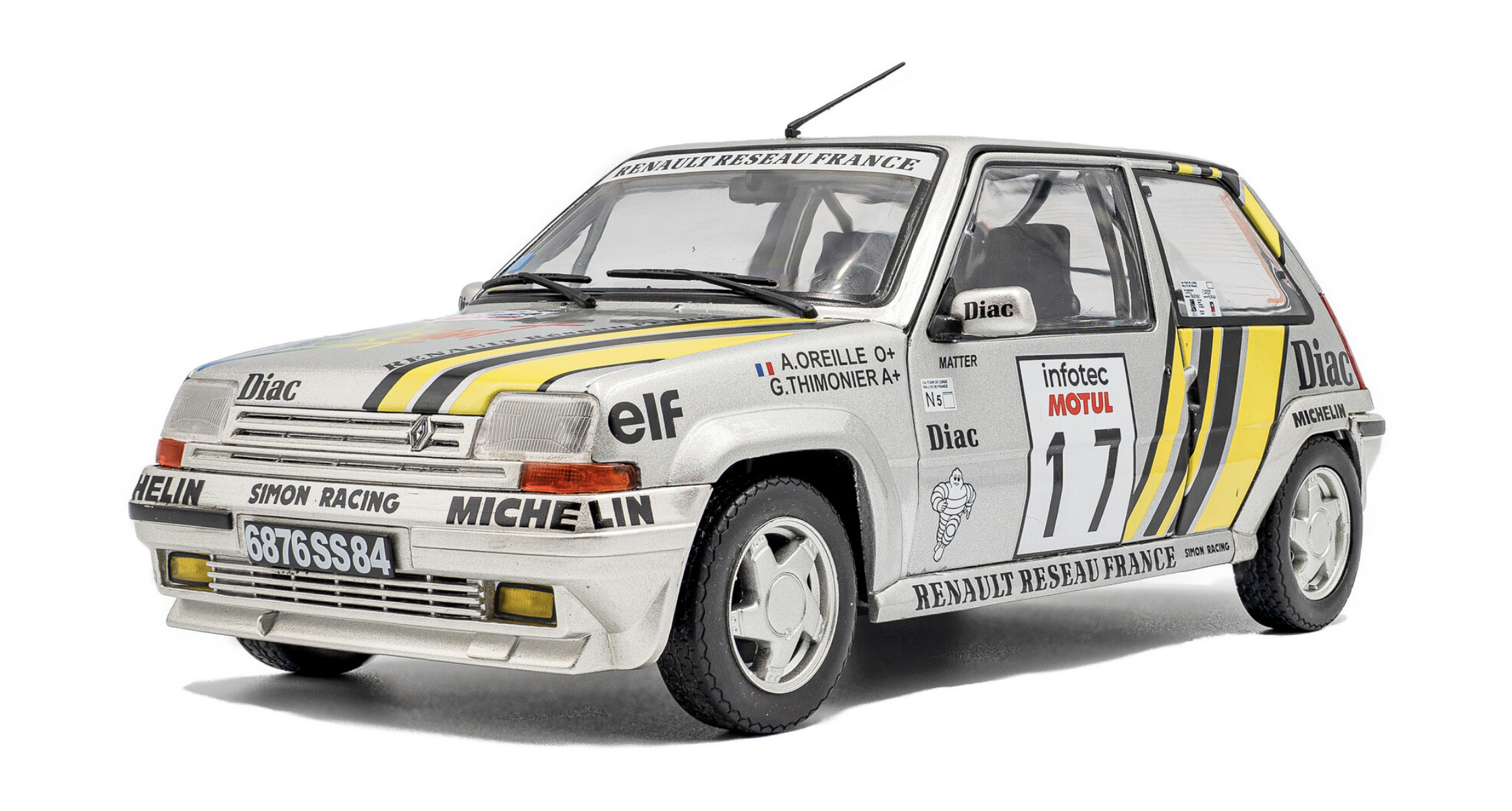 RENAULT 5 GT TURBO MK2 – TOUR DE CORSE 1989 SOLIDO 1/18